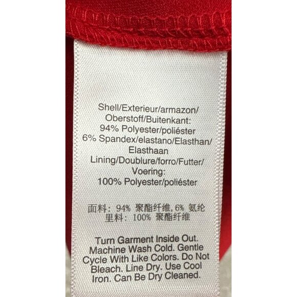 DKNY Women's Flutter Sleeve V-Neck Wrap (Scarlet) Dress Size 12 V-Day Gift!! - Picture 10 of 10